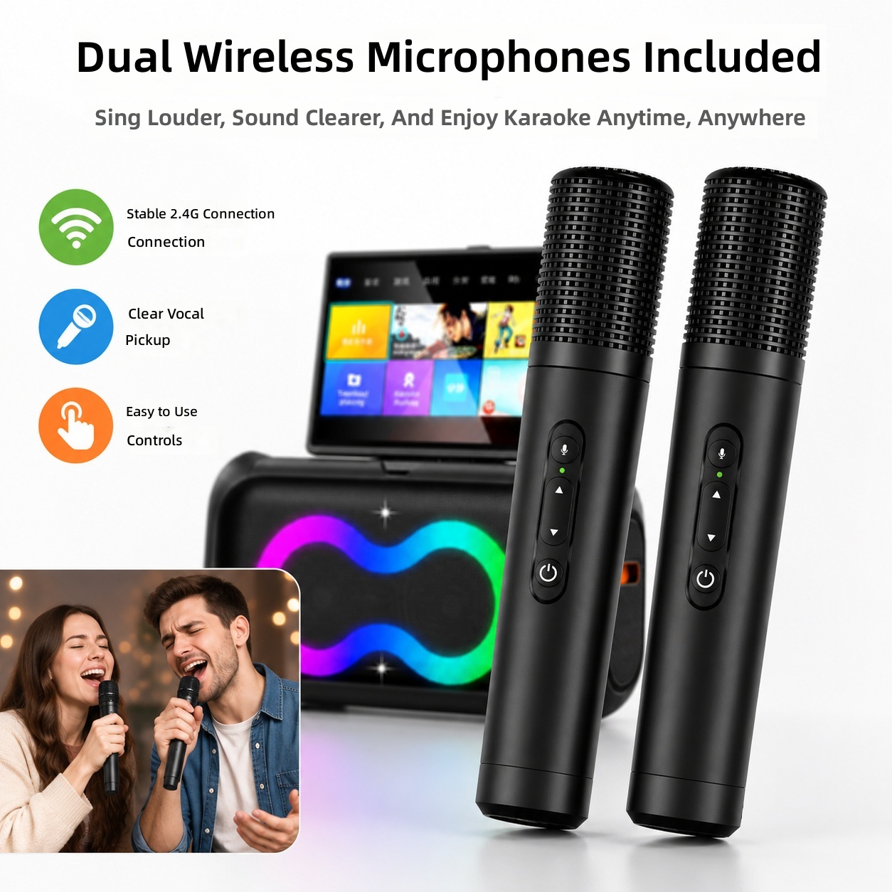 Home Theater Speaker - OEM/ODM K55 Portable Karaoke Machine 13.3inch