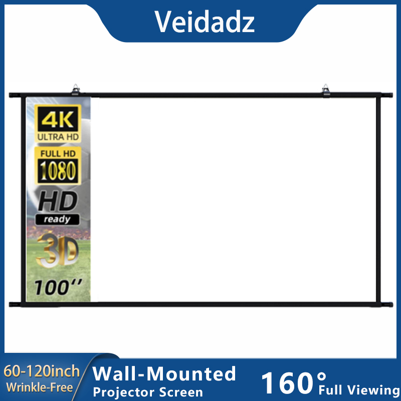 Home Cinema Rack - VEIDADZ Projector Screen Wall Mounted 60-120