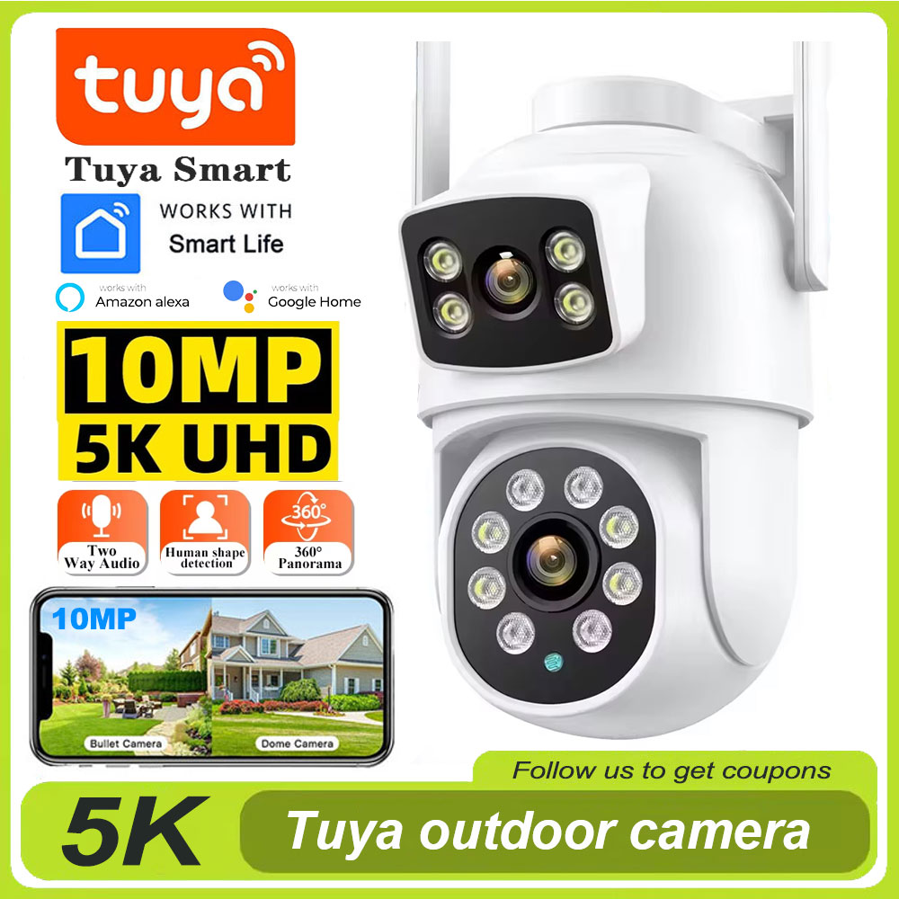 Home Cinema Outdoor - Tuya 4K 8MP Wifi Camera PTZ
