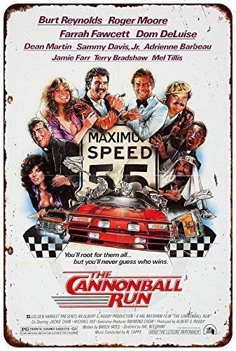 Home Cinema Decor - Kexle Tin Sign The Cannonball Run