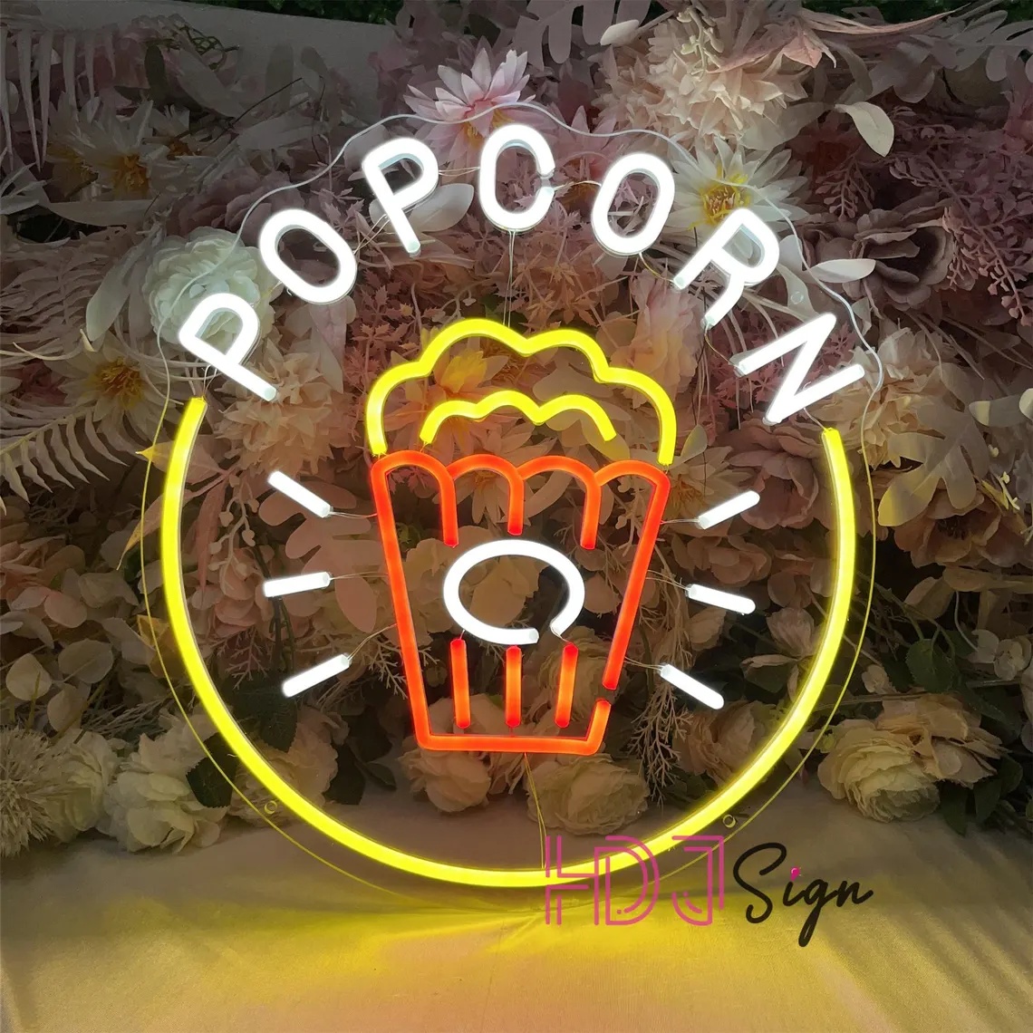Home Cinema Food - Popcorn LED Neon Sign,Food Bar Neon