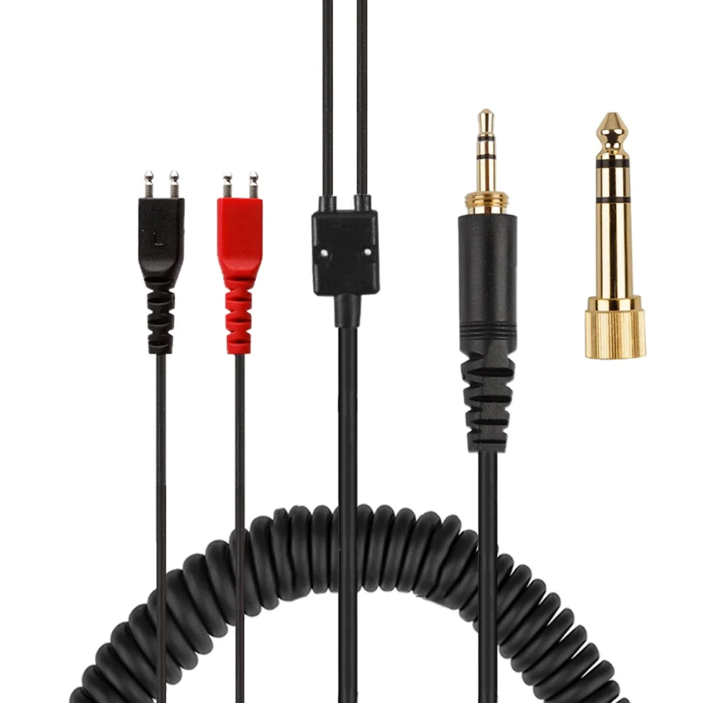 Sennheiser Headphone Hd 25 - 6.35mm Replacement Spring Coiled Cable Extension