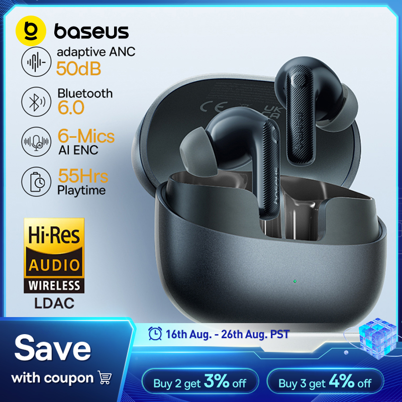 Home Cinema Headphones - Baseus EP10 Pro ANC Earbuds Wireless