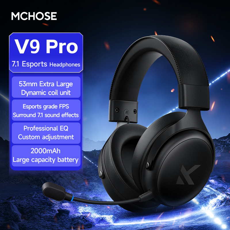 Home Cinema Headphones - MCHOSE V9 Pro Headset with Microphone