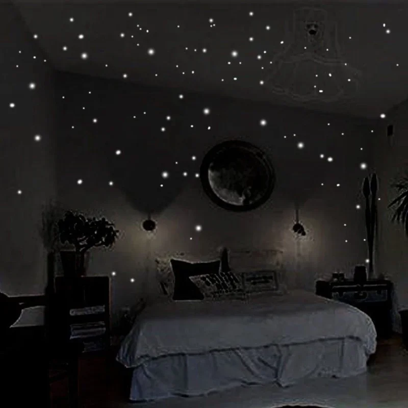 Home Cinema Room - 407pcs Luminous Wall Stickers Wall Decor