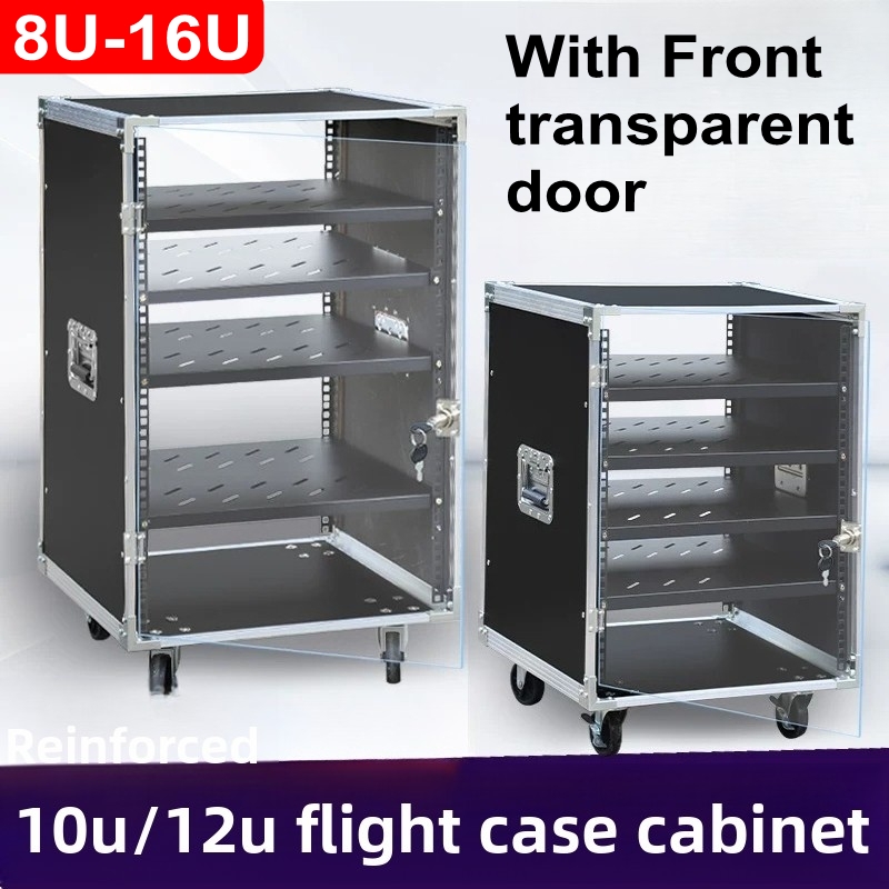 Home Cinema Rack - Front transparent door 8U - 16U