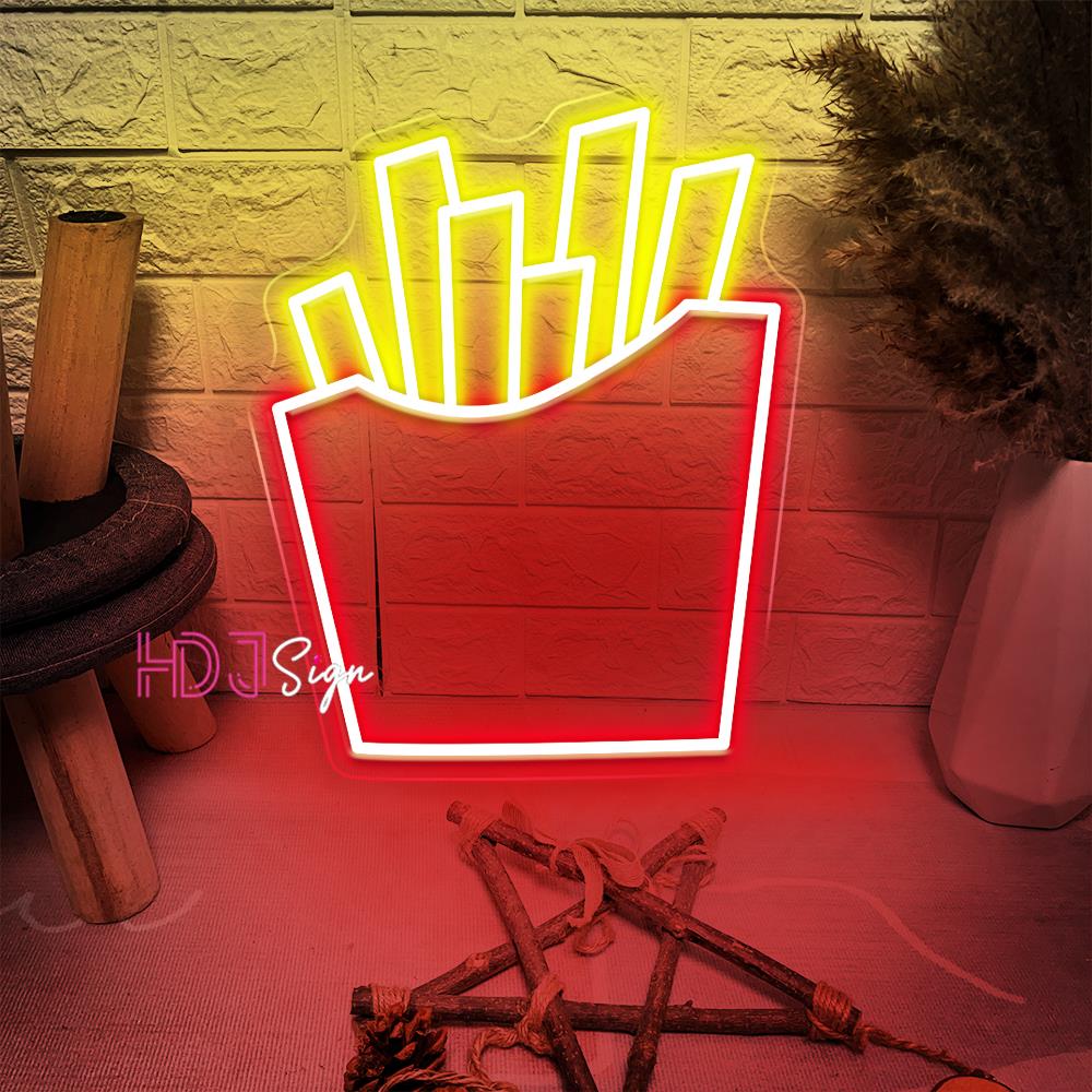 Chips Neon Light Led Lights Fr - Home Cinema Food ulasan dan harga