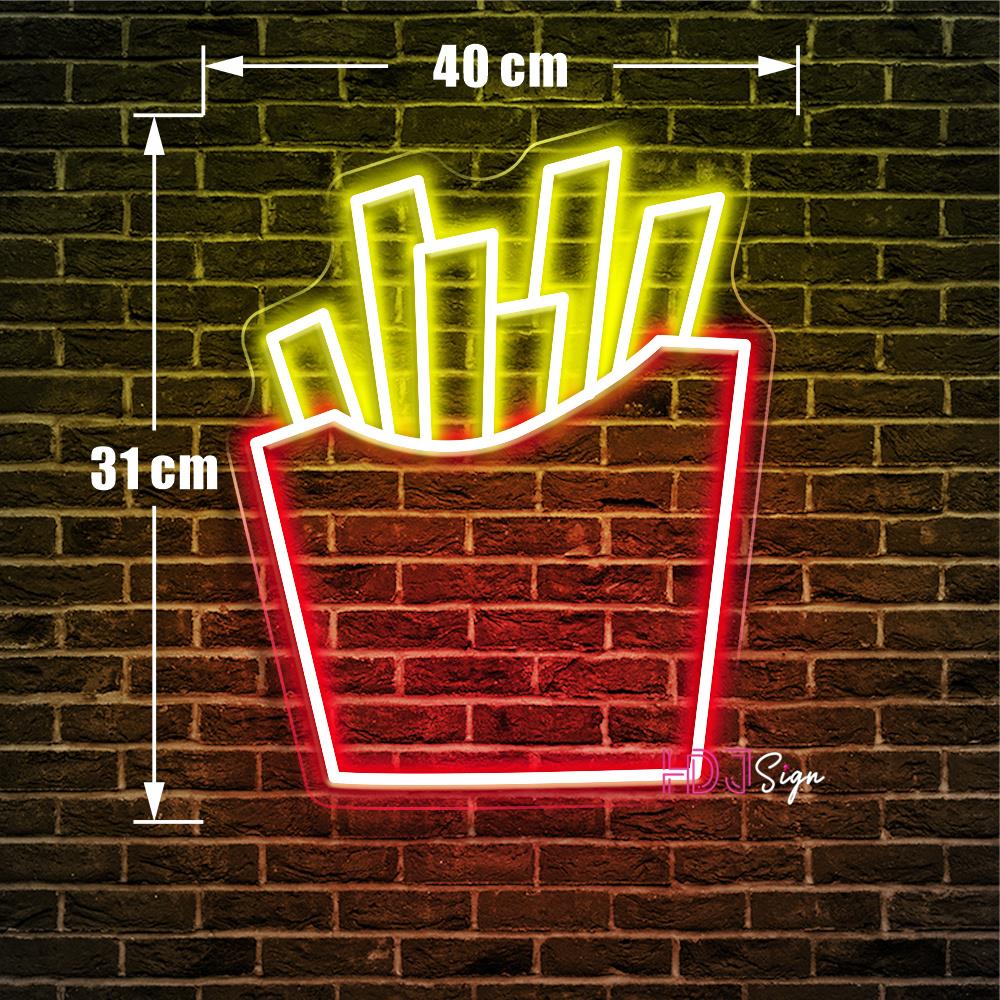 Chips Neon Light Led Lights Fr - Home Cinema Food ulasan dan harga