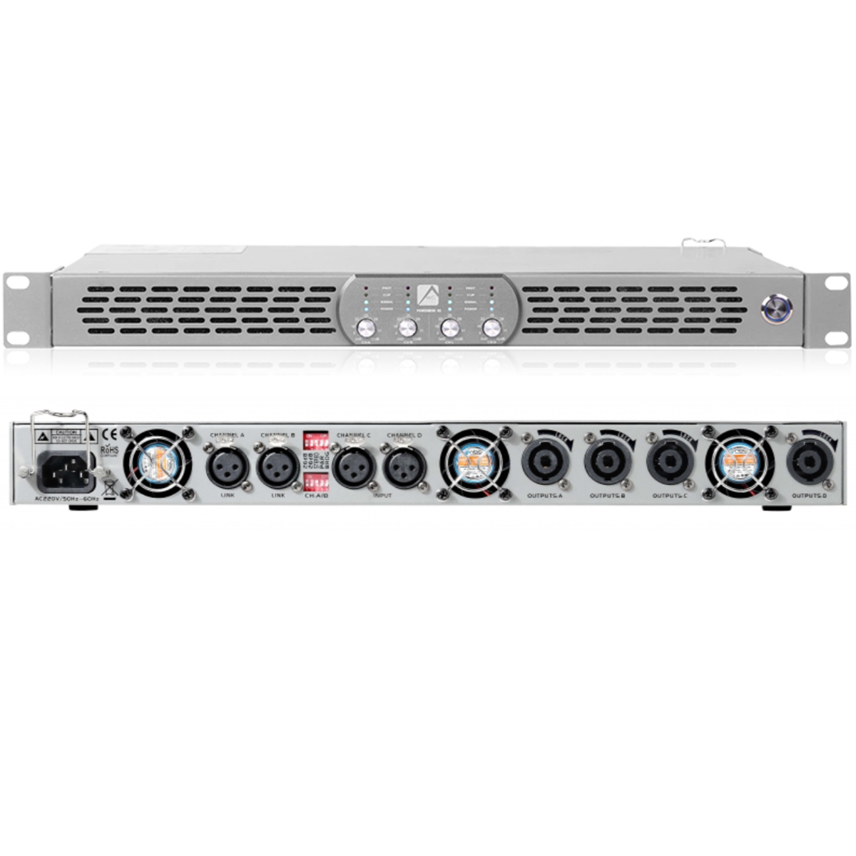 1U Digital Power Amplifier 4Ch - Home Theater Speaker ulasan dan harga