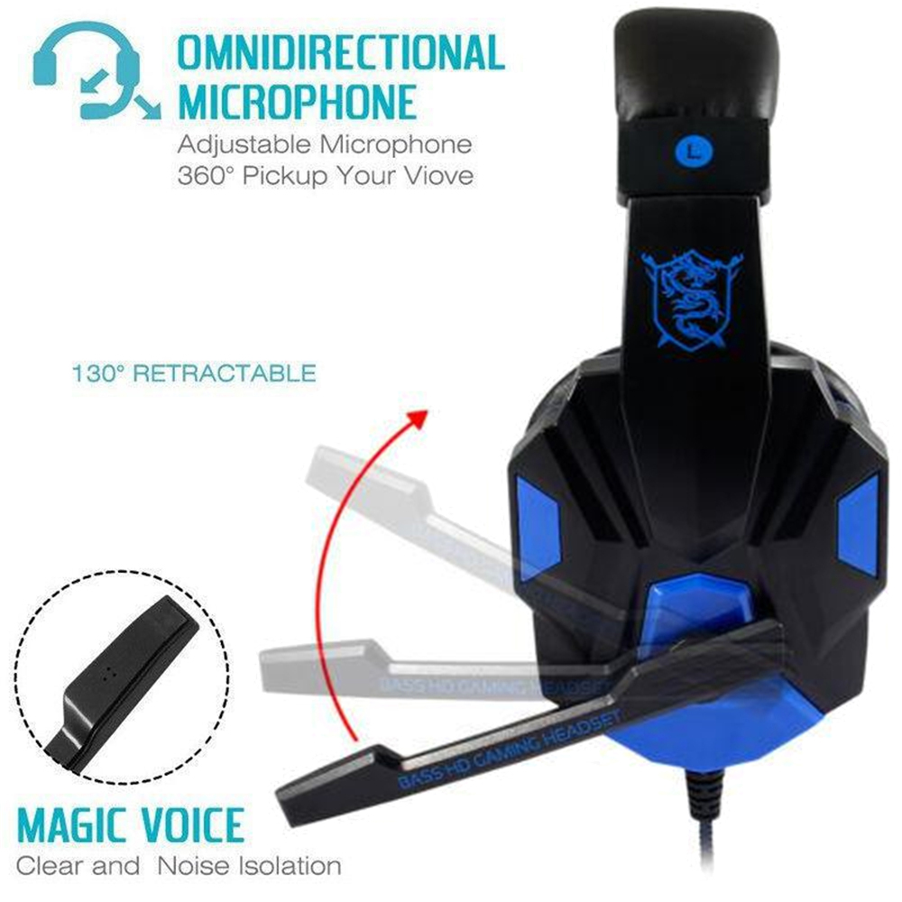 Gaming Headphones 3.5mm Wired  - Home Cinema Headphones ulasan dan harga