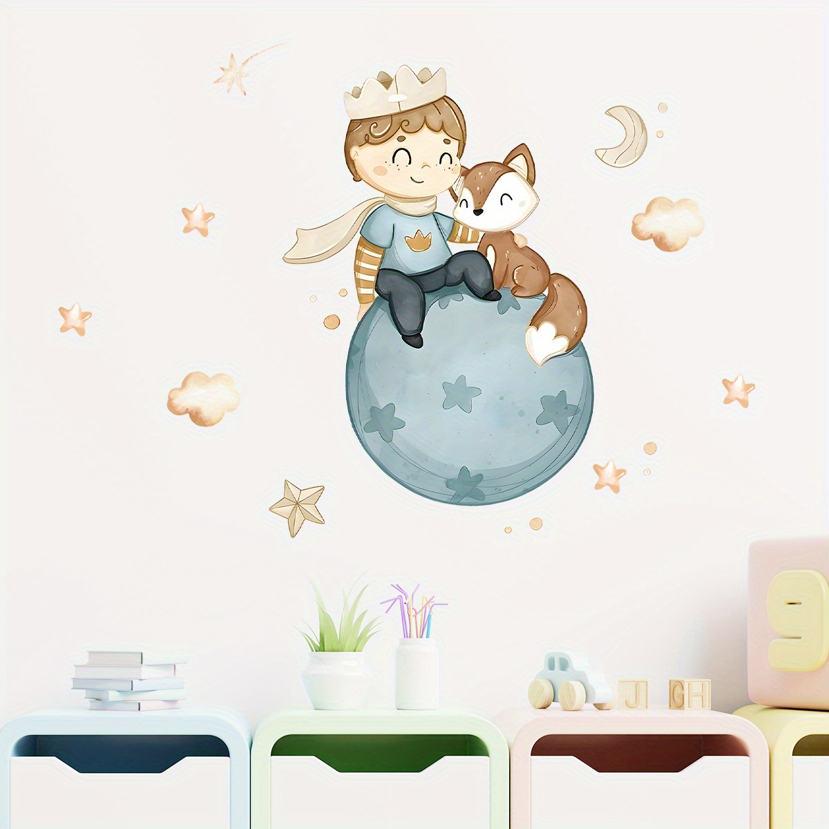Cartoon Cute Prince Fox Balloo - Home Cinema Room ulasan dan harga