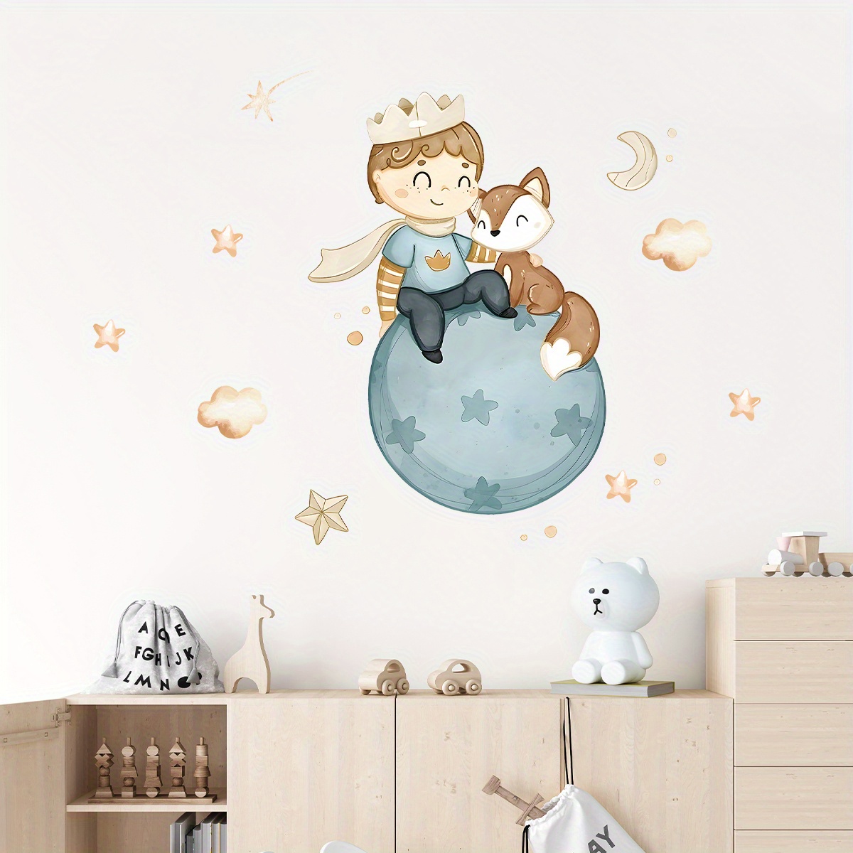 Cartoon Cute Prince Fox Balloo - Home Cinema Room ulasan dan harga