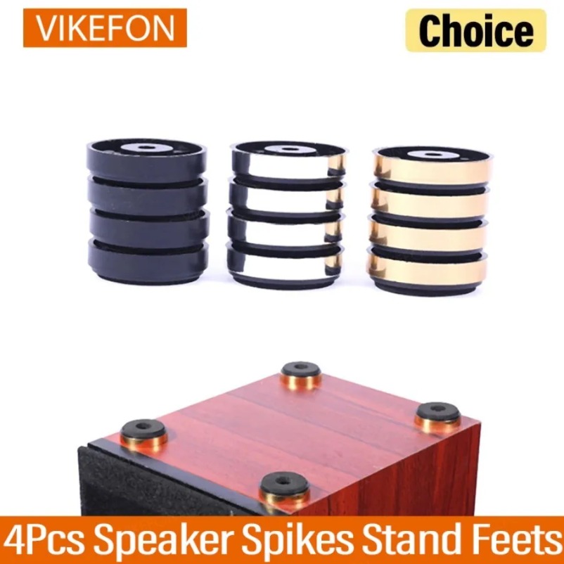 VIKEFON 4Pcs Speaker Spikes St - Home Cinema Rack ulasan dan harga