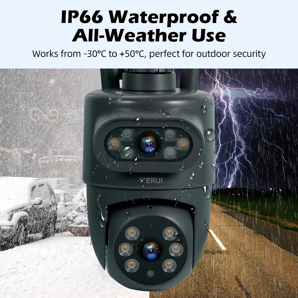 KERUI Outdoor 10MP 5K HD Dual  - Home Cinema Outdoor ulasan dan harga