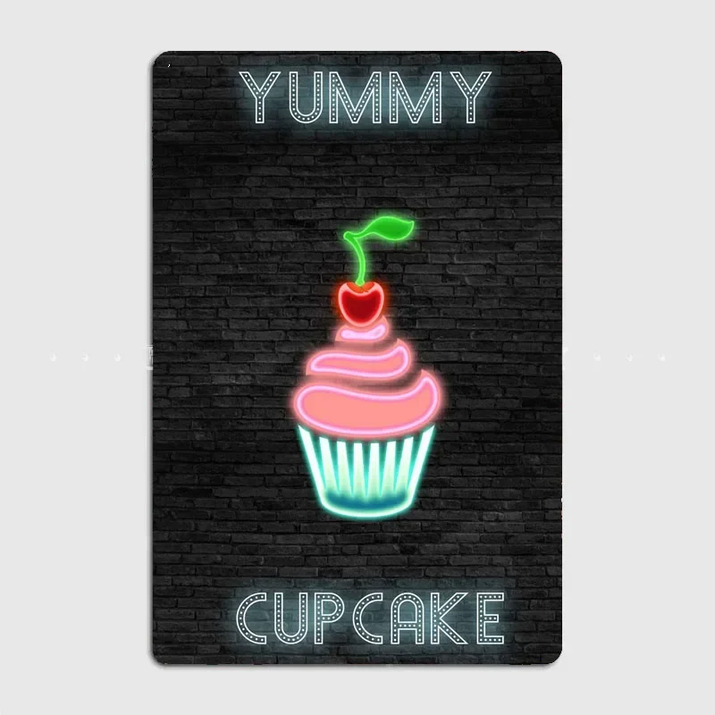 CUPCAKE Food Neon Sign Metal S - Home Cinema Food ulasan dan harga