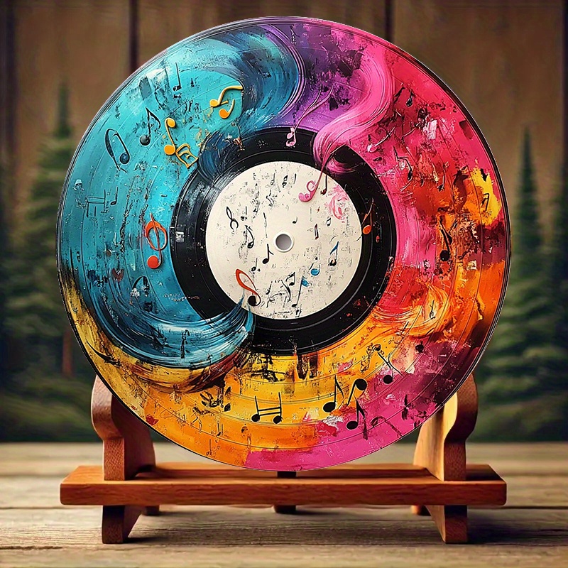 12-Inch Vibrant Vinyl Record A - Home Cinema Decor ulasan dan harga