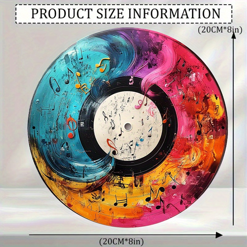 12-Inch Vibrant Vinyl Record A - Home Cinema Decor ulasan dan harga