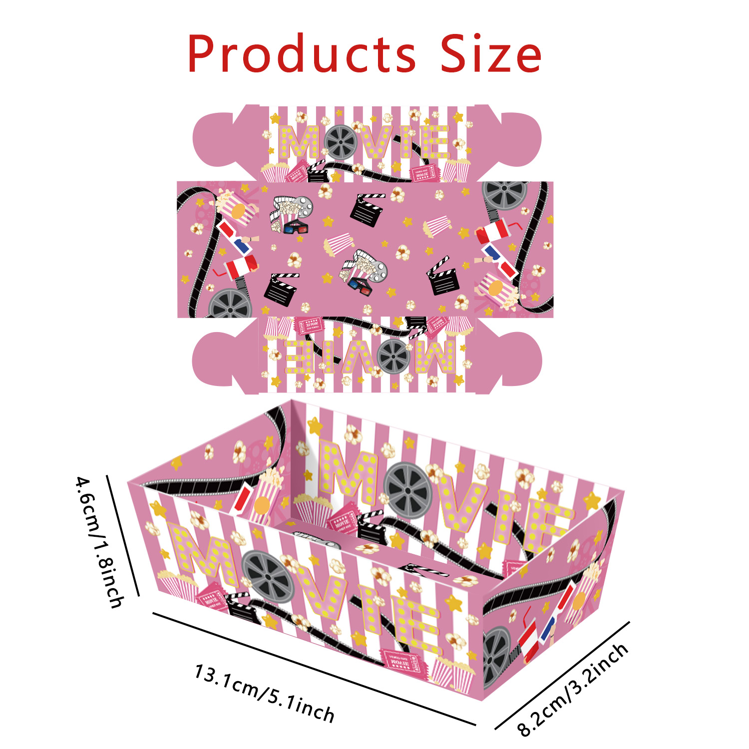 Disposable Cinema Paper Food B - Home Cinema Food ulasan dan harga