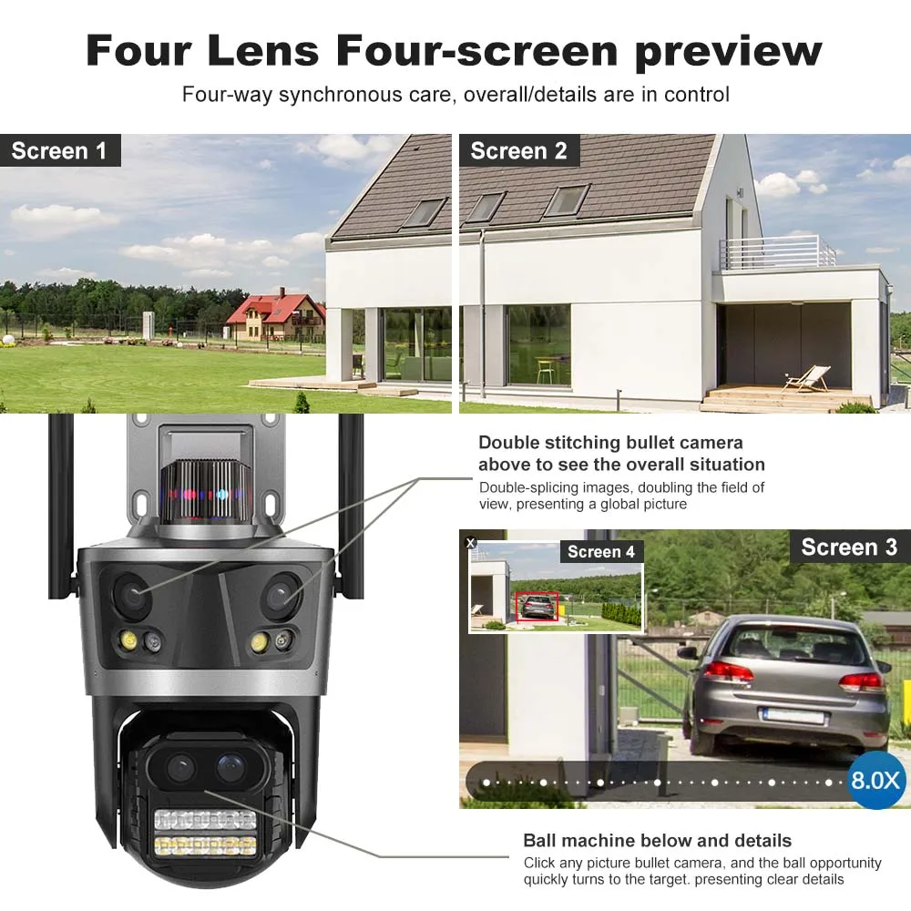 ICsee Security Camera 8K 16MP  - Home Cinema Outdoor ulasan dan harga