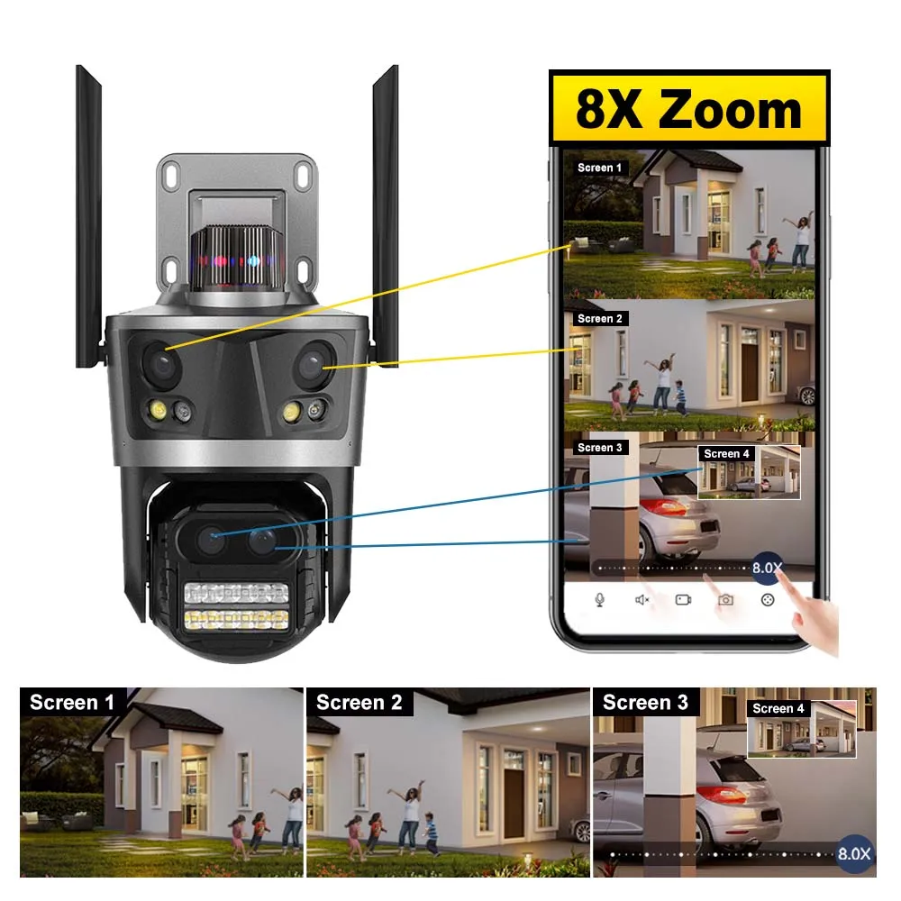 ICsee Security Camera 8K 16MP  - Home Cinema Outdoor ulasan dan harga
