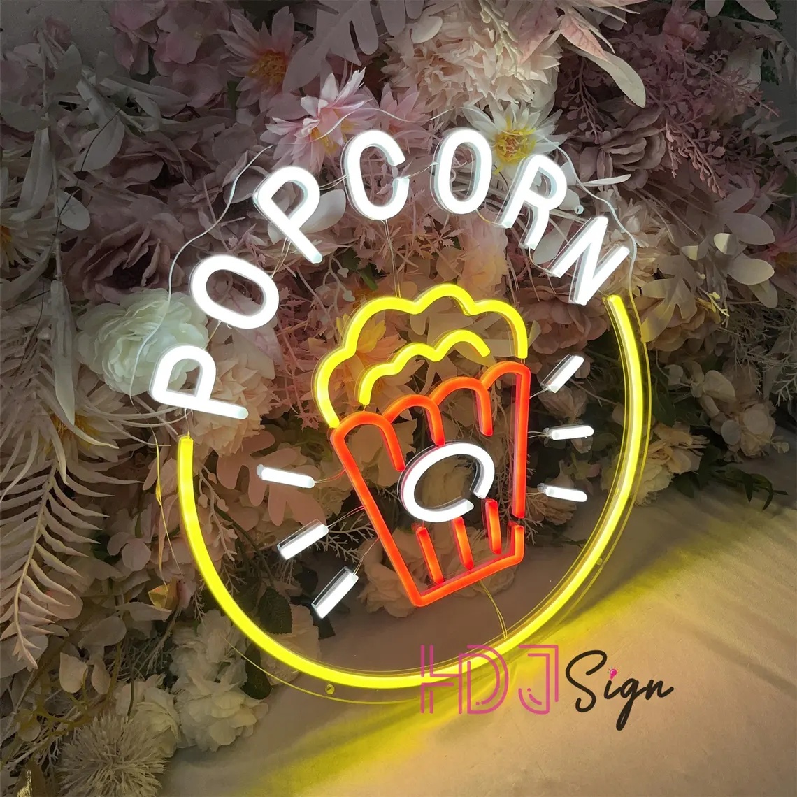 Popcorn LED Neon Sign,Food Bar - Home Cinema Food ulasan dan harga