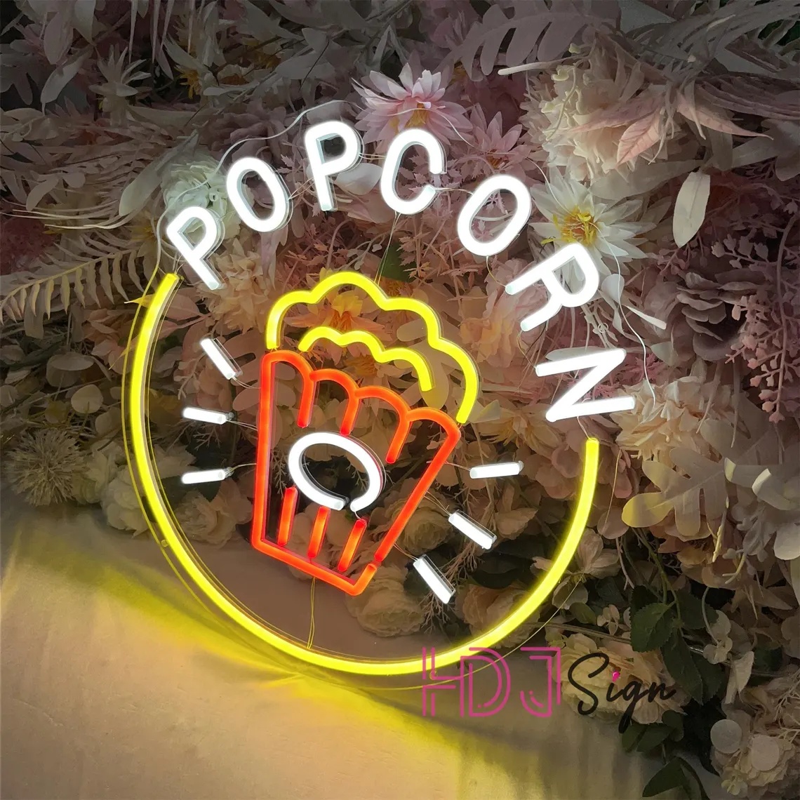Popcorn LED Neon Sign,Food Bar - Home Cinema Food ulasan dan harga