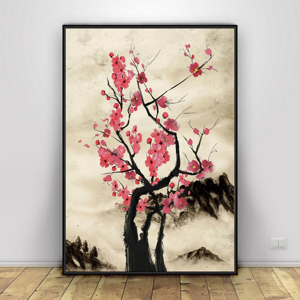 Samurai Sakura Saber Pisces Wa - Home Cinema Wall Art ulasan dan harga
