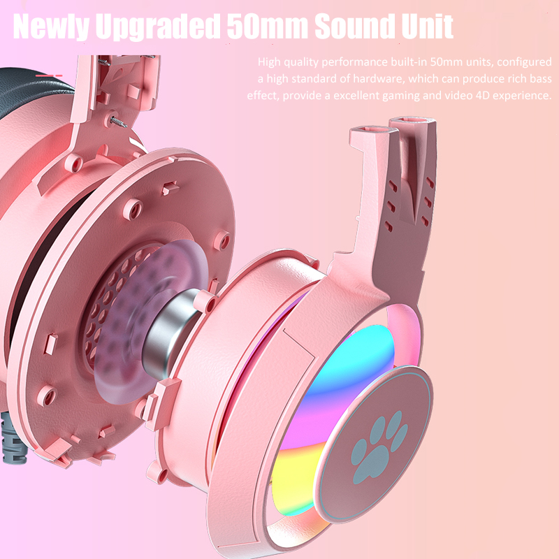 Cute Cat Ear Gaming Headphones - Home Cinema Headphones ulasan dan harga