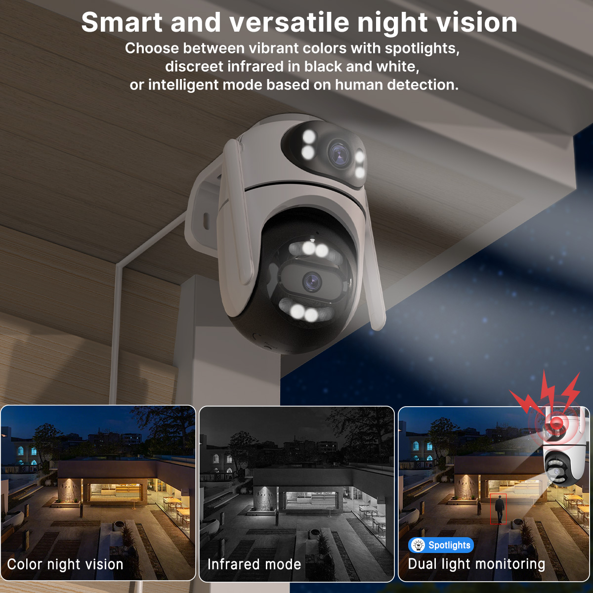 8MP 4K HD Wifi PTZ Camera iCse - Home Cinema Outdoor ulasan dan harga