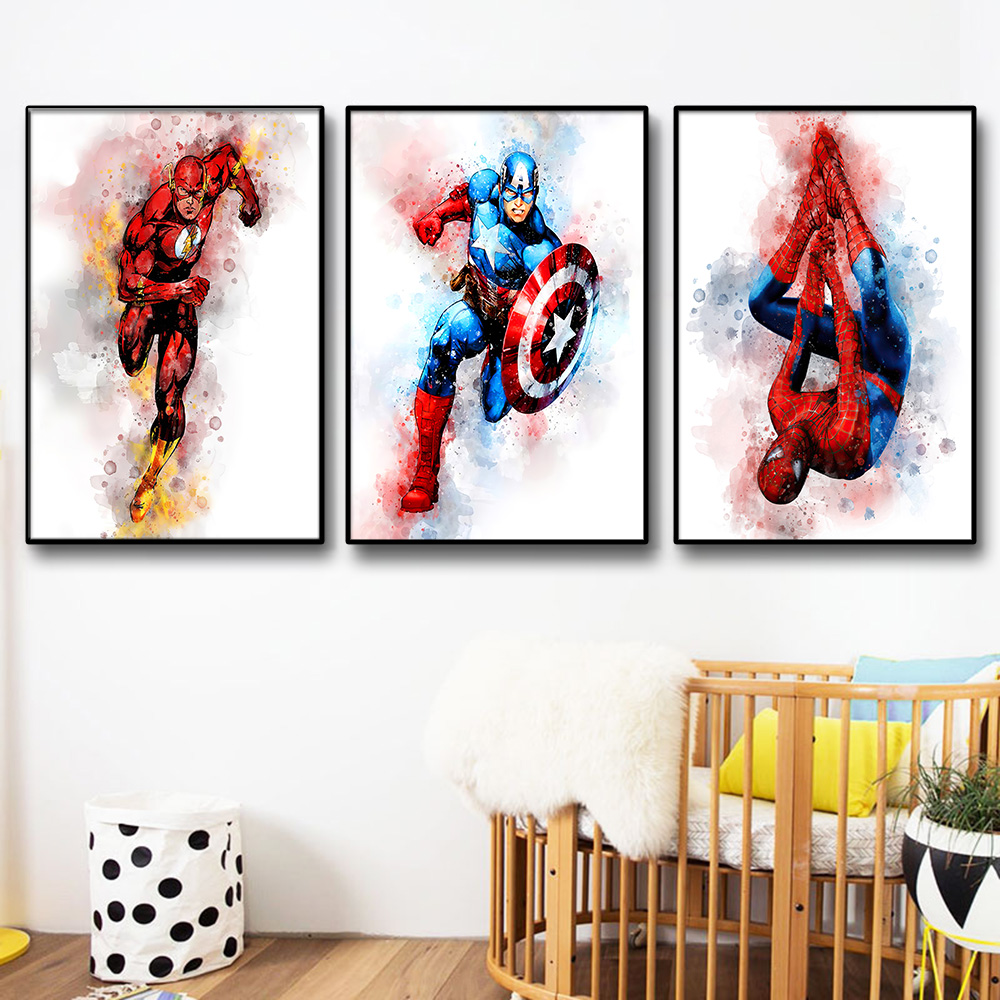 1PC  frameless Marvel Poster A - Home Cinema Decor ulasan dan harga