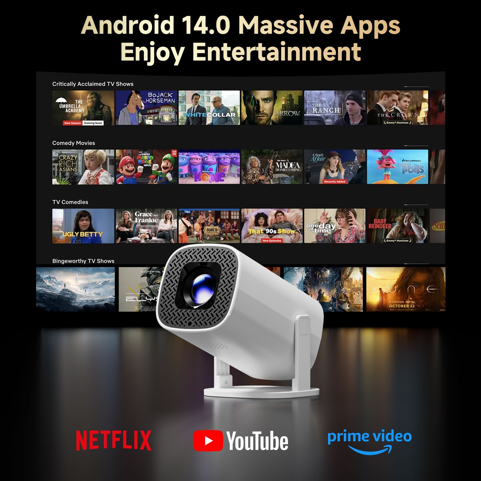 P30 PRO Smart Mini Projector A - Home Cinema Rack ulasan dan harga