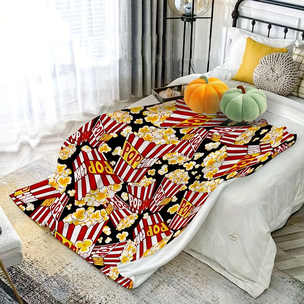 Popcorn Blanket, Cinema Flanne - Home Cinema Food ulasan dan harga