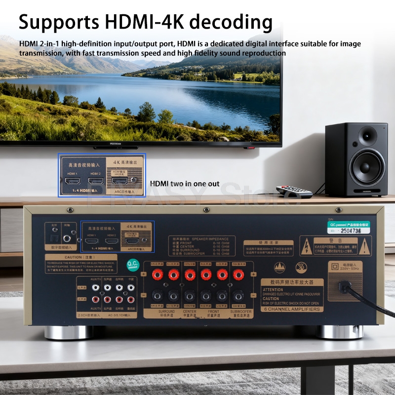 1200W Amplifier Bluetooth Amp  - Klipsch Home Cinema ulasan dan harga