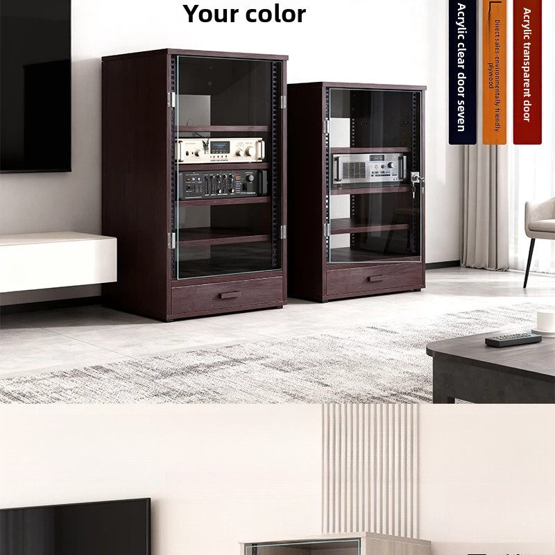 Front transparent door 8U - 16 - Home Cinema Rack ulasan dan harga