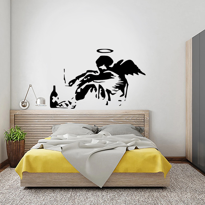 Banksy Fallen Angel Graffiti W - Home Cinema Room ulasan dan harga
