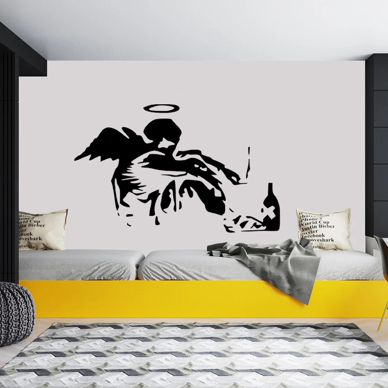 Banksy Fallen Angel Graffiti W - Home Cinema Room ulasan dan harga