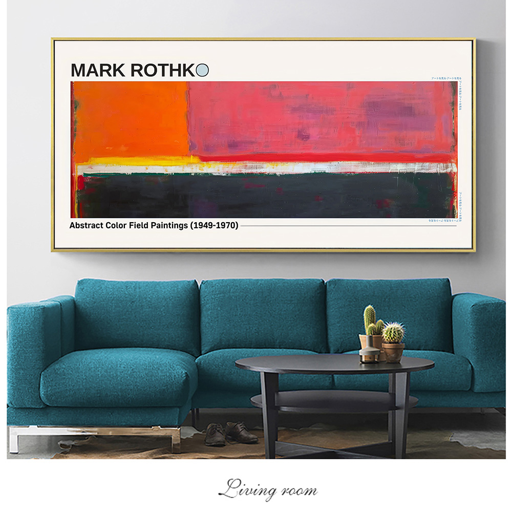 1pc Frameless  Mark Rothko Abs - Home Cinema Wall Art ulasan dan harga