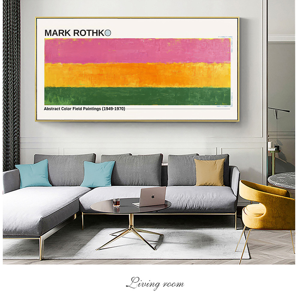 1pc Frameless  Mark Rothko Abs - Home Cinema Wall Art ulasan dan harga