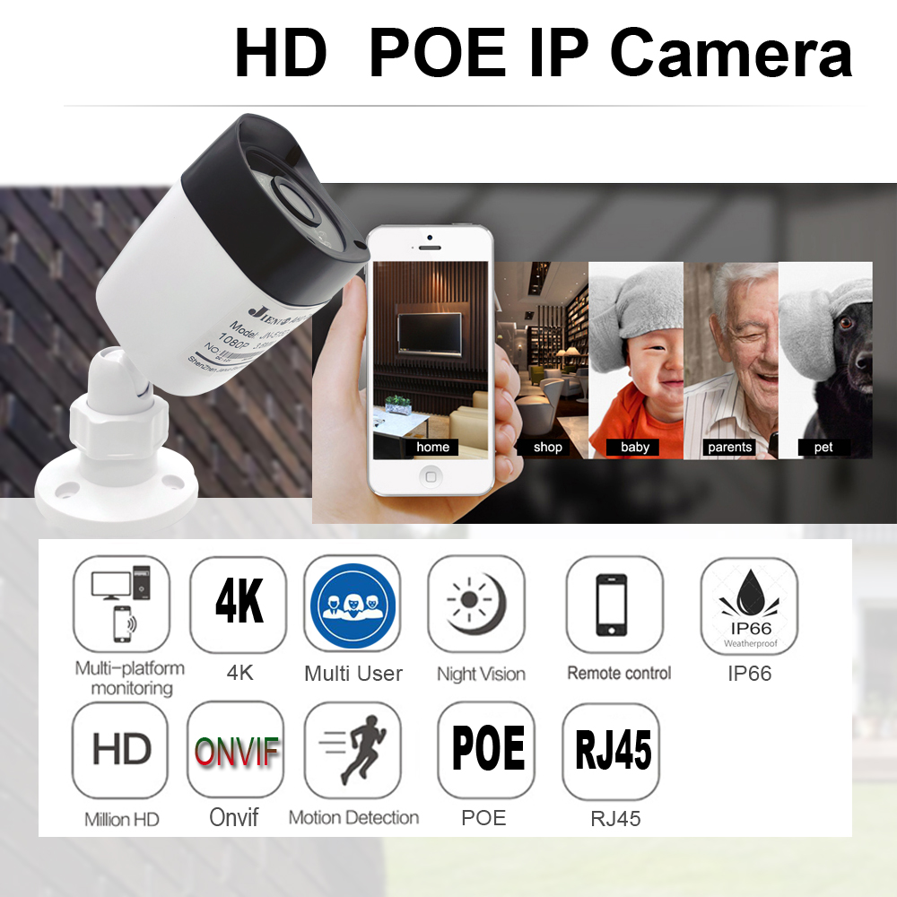 Poe Camera 8MP 4K Outdoor Wate - Home Cinema Outdoor ulasan dan harga